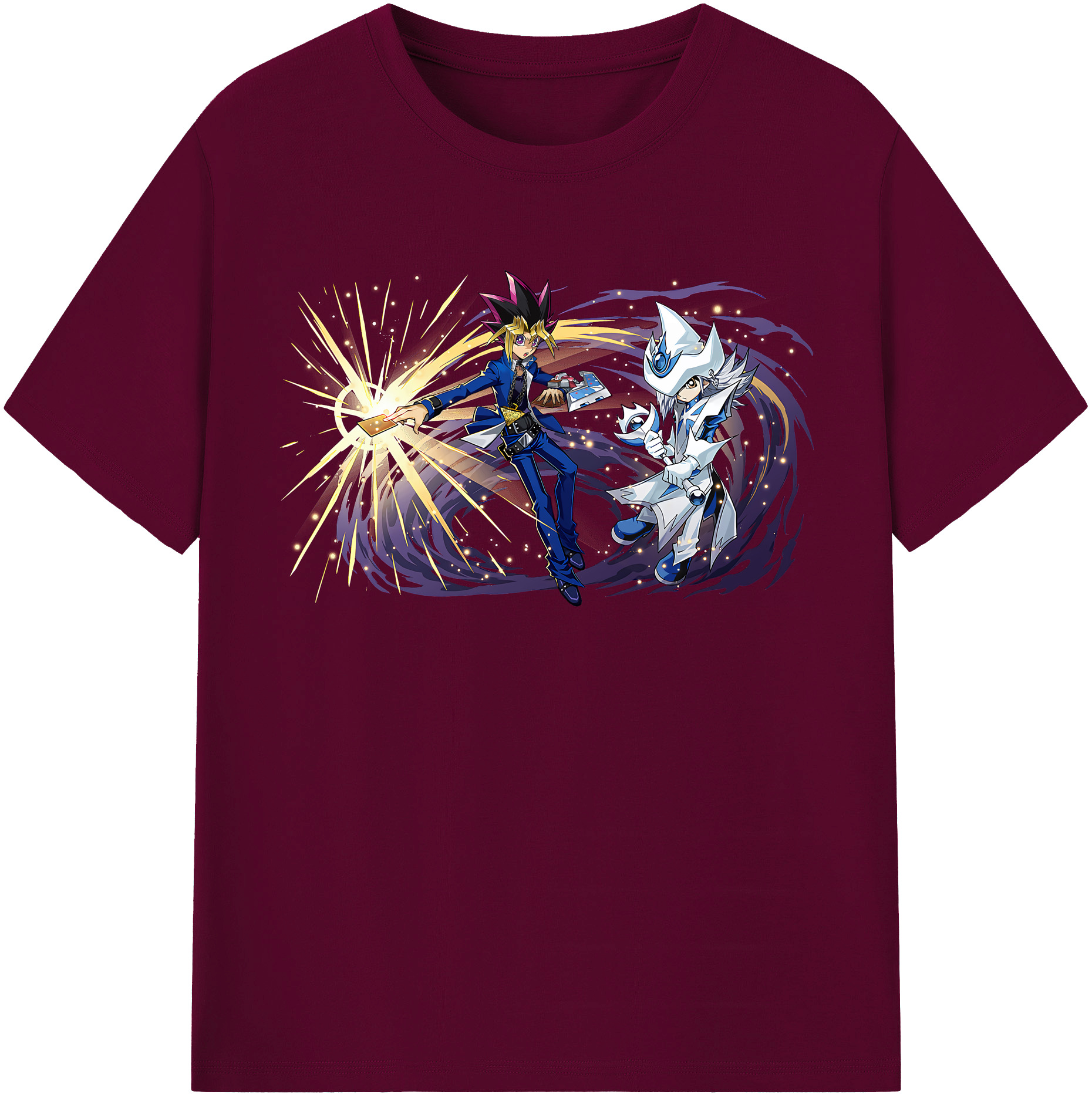 （画像用） 遊☆戯☆王 Yu-Gi-Oh! レディースカジュアルプリントTシャツ（綿100％）